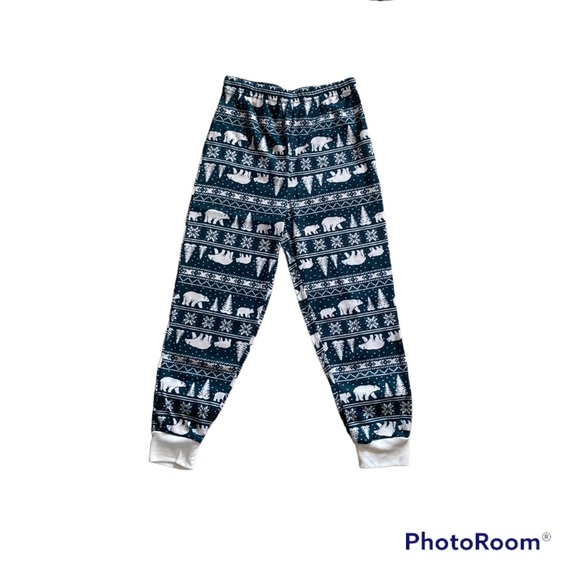 Bear Fair Isle Printed Pajama Set sz. 6/7 - Picture 6 of 8